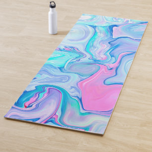 Tapis De Yoga Elégant marbre Abstrait Acrylique peinture à l'h