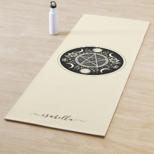 Tapis De Yoga Elégant Soleil Céleste Lune Personnalisée
