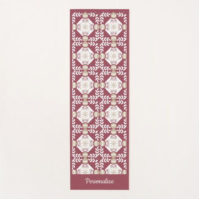 Tapis De Yoga Élégant Sud-Ouest Bourgogne Zen Yoga Namaste (Devant)