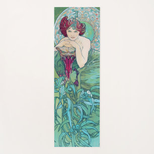 Tapis De Yoga Emeraude (Quatre Bijoux), Alphonse Mucha