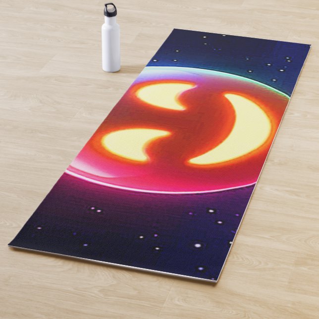 Tapis De Yoga Emoji Orb Joyeux (En situation)