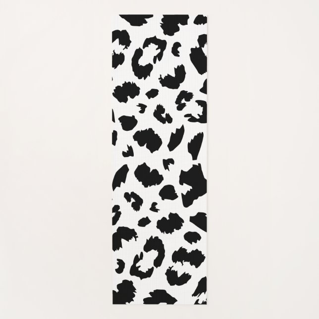 Tapis De Yoga Empreinte de léopard personnalisable (Devant)