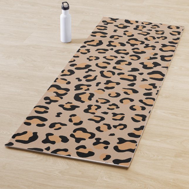 Tapis De Yoga Empreinte de léopard, Spots de léopard, Leopard Br (En situation)