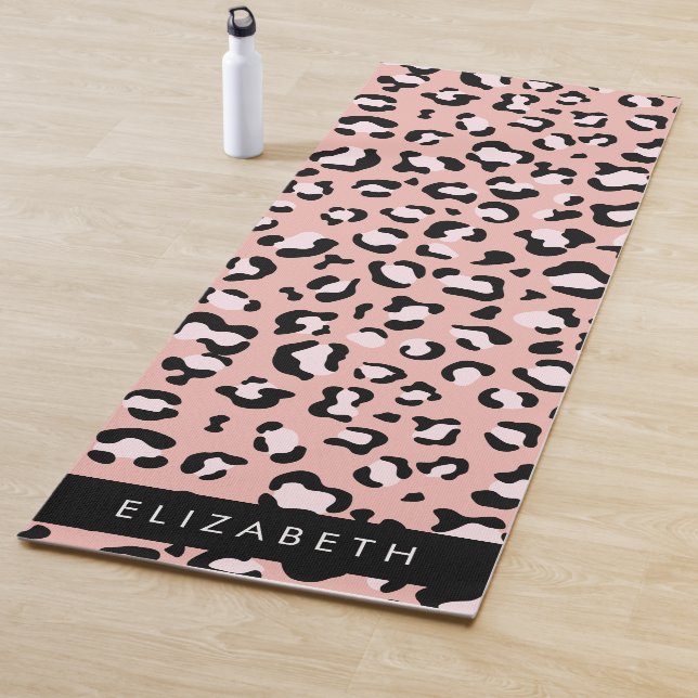 Tapis De Yoga Empreinte de léopard, Spots, Leopard Rose, Votre N (En situation)