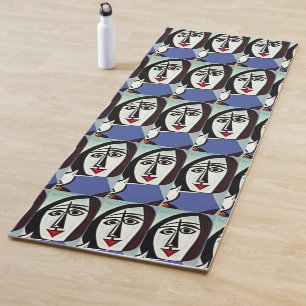Tapis de yoga en art abstrait