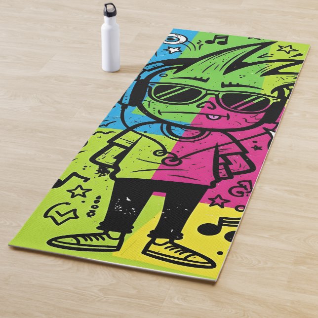 Tapis De Yoga  en regardant ton Skateboard (En situation)