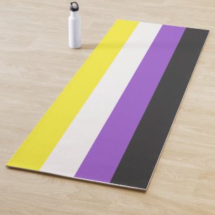 Tapis De Yoga Enby Pride (Indicateur non binaire)