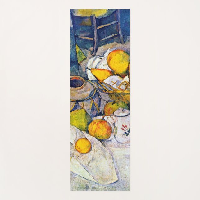 Tapis De Yoga Encore la vie avec panier de fruits, Paul Cezanne (Devant)