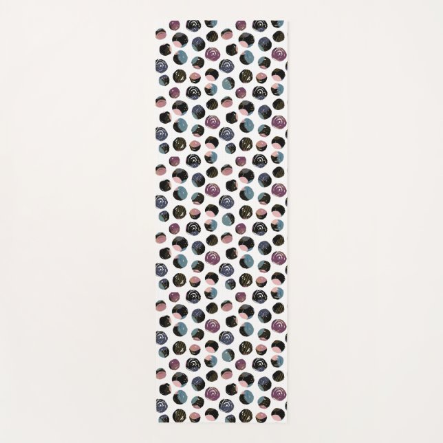 Tapis De Yoga Encre et Aura (Devant)
