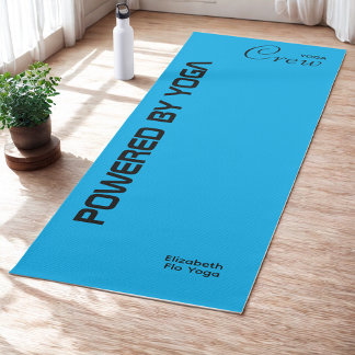Tapis De Yoga Équipe de yoga en impression personnalisée bleu az