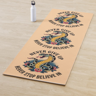 Tapis De Yoga Esprit sans peur : Serpent gras et oeuvre d'art Ro