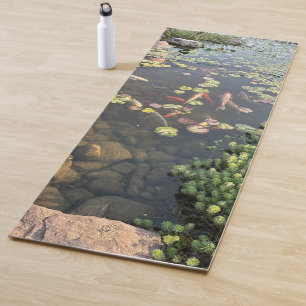 Tapis De Yoga Étang de poisson Koi calmant