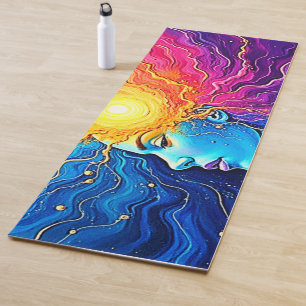 Tapis De Yoga Éveil de l'esprit cosmique radiant