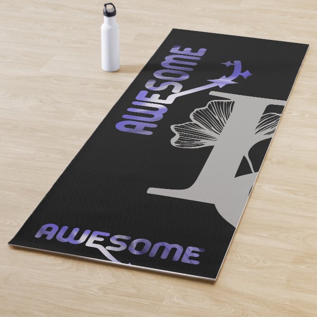 Tapis De Yoga EXCELLENT Yoga Mat Fitness Abstraite Trend Lavende (En situation)