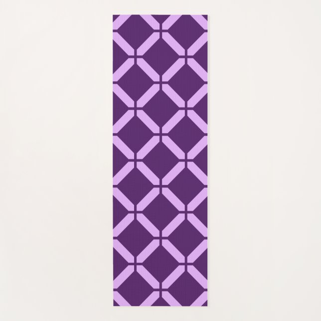 Tapis De Yoga Exercice Abstrait Purple et Lavender (Devant)