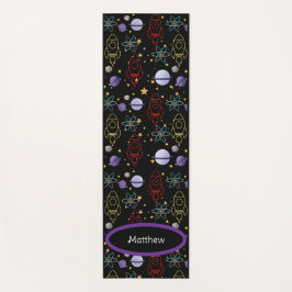 Tapis De Yoga Exercice d'espace rétro personnalisé