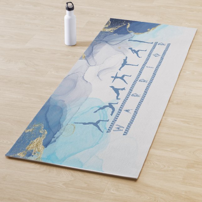 Tapis De Yoga Exercice guerrier Mat (En situation)
