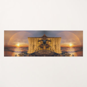 Tapis De Yoga Falaise de l'océan au coucher du soleil