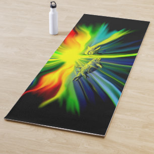 Tapis De Yoga Famille de dauphins sous le soleil