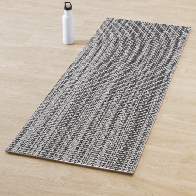 Tapis De Yoga Faux Grey Tissu Yoga Mat (En situation)