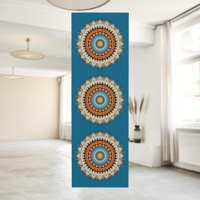 Tapis De Yoga Feather Mandala Yoga Mat (Créateur téléchargé)