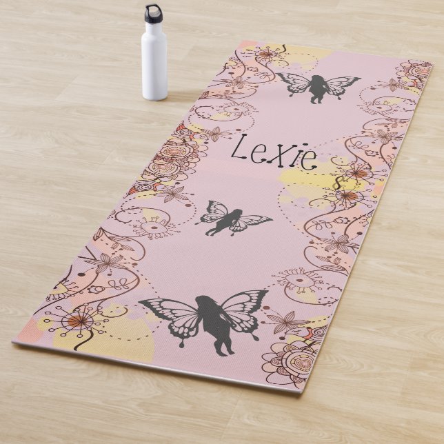 Tapis De Yoga Fées d'Imaginaires floraux (En situation)