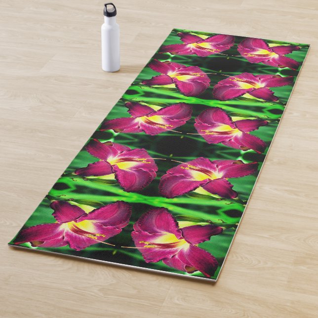 Tapis De Yoga Fermeture quotidienne de la fleur Abstraite (En situation)
