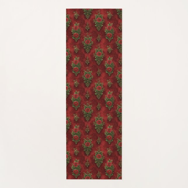 Tapis De Yoga Festive Damask  (Devant)