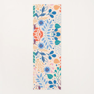 Tapis De Yoga Feuille coloré Motif de feuillage moderne
