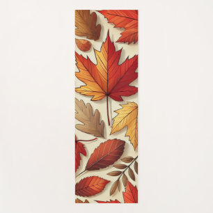 Tapis De Yoga feuilles d'automne classiques