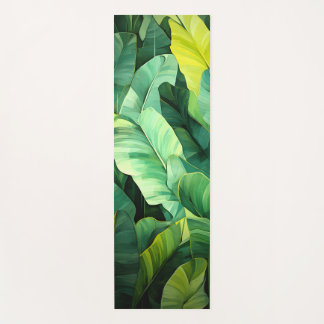 Tapis De Yoga Feuilles tropicales, botanique abstraite, jungle,