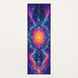 Tapis de Yoga Fleur Cosmique Céleste