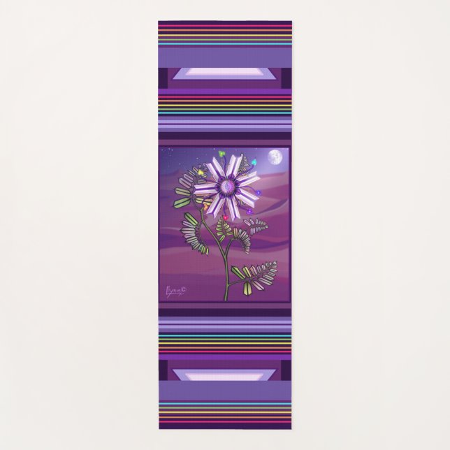 Tapis De Yoga Fleur dans le désert Yoga Mat (Devant)