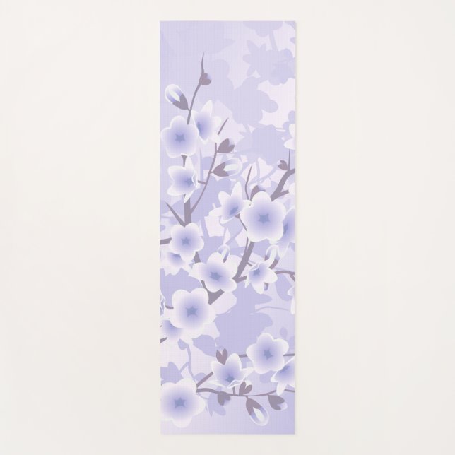 Tapis De Yoga Fleur de cerisier pourpre (Devant)