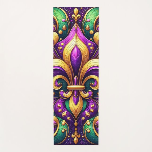 Tapis De Yoga fleur de lis (Devant)