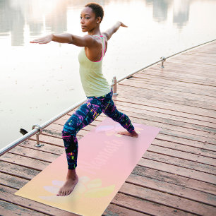 Tapis De Yoga Fleur de lotus colorée