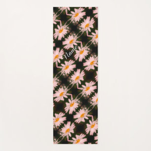 Tapis De Yoga Fleur de marguerite blanche Motif Abstrait personn