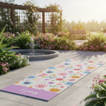 Fleur de sauvage personnalisée bleu violet rose
