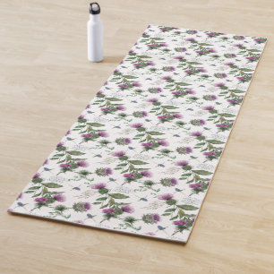 Tapis De Yoga Fleur écossaise de chardon écossais