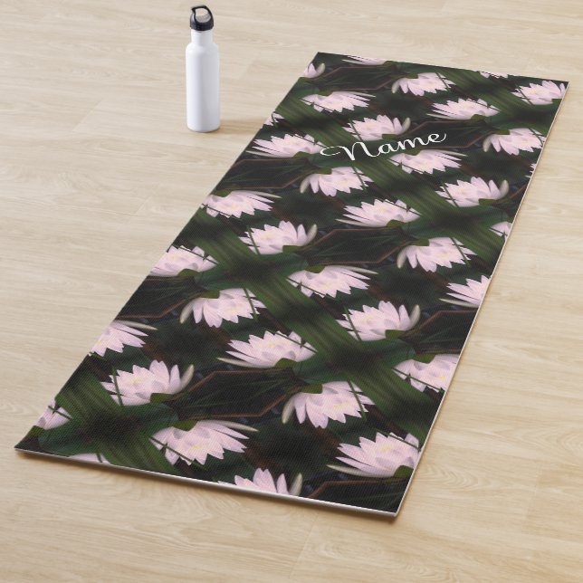Tapis De Yoga Fleur Lit d'eau Lotus brillant Personnalisé (En situation)