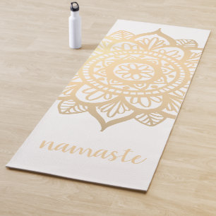 Tapis De Yoga Fleur Namaste Gold Mandala
