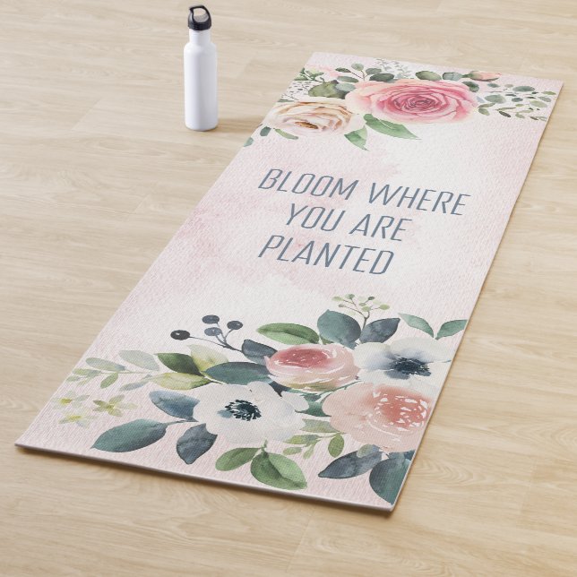 Tapis De Yoga Fleur Où Vous Êtes Plantés (En situation)