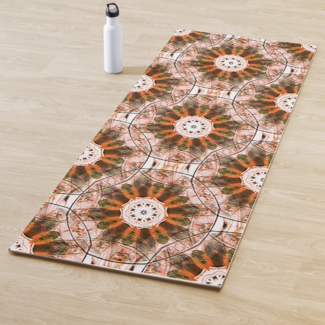 Tapis De Yoga Fleurs d'automne.... (En situation)
