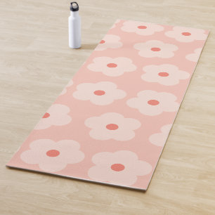 Tapis De Yoga Fleurs de teintes douces