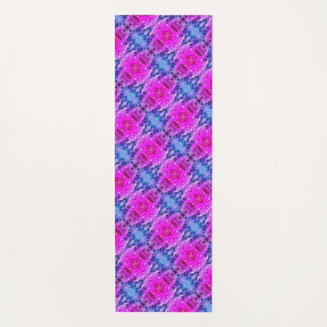 Tapis De Yoga Fleurs de terrain Miami Ikat (Devant)