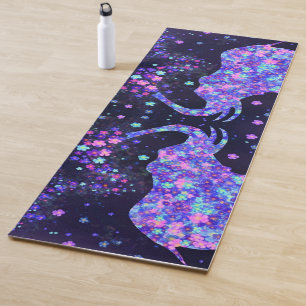 Tapis De Yoga Fleurs d'éléphants - Ajouter votre photo / texte /