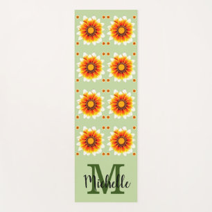 Tapis De Yoga Fleurs Monogrammées