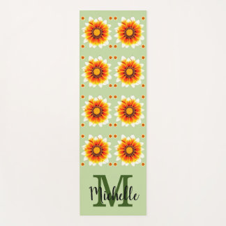 Tapis De Yoga Fleurs Monogrammées