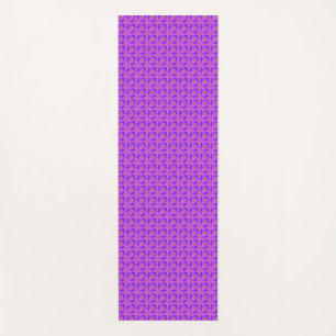Tapis De Yoga Fleurs roses bleues en 3D, Artdeco
