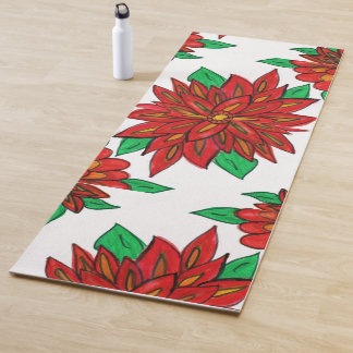 Tapis De Yoga Fleurs rouges Yoga Mat